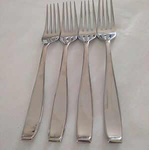 Hampton HSV211 Salad Forks Set Of 4 Glossy Stainless